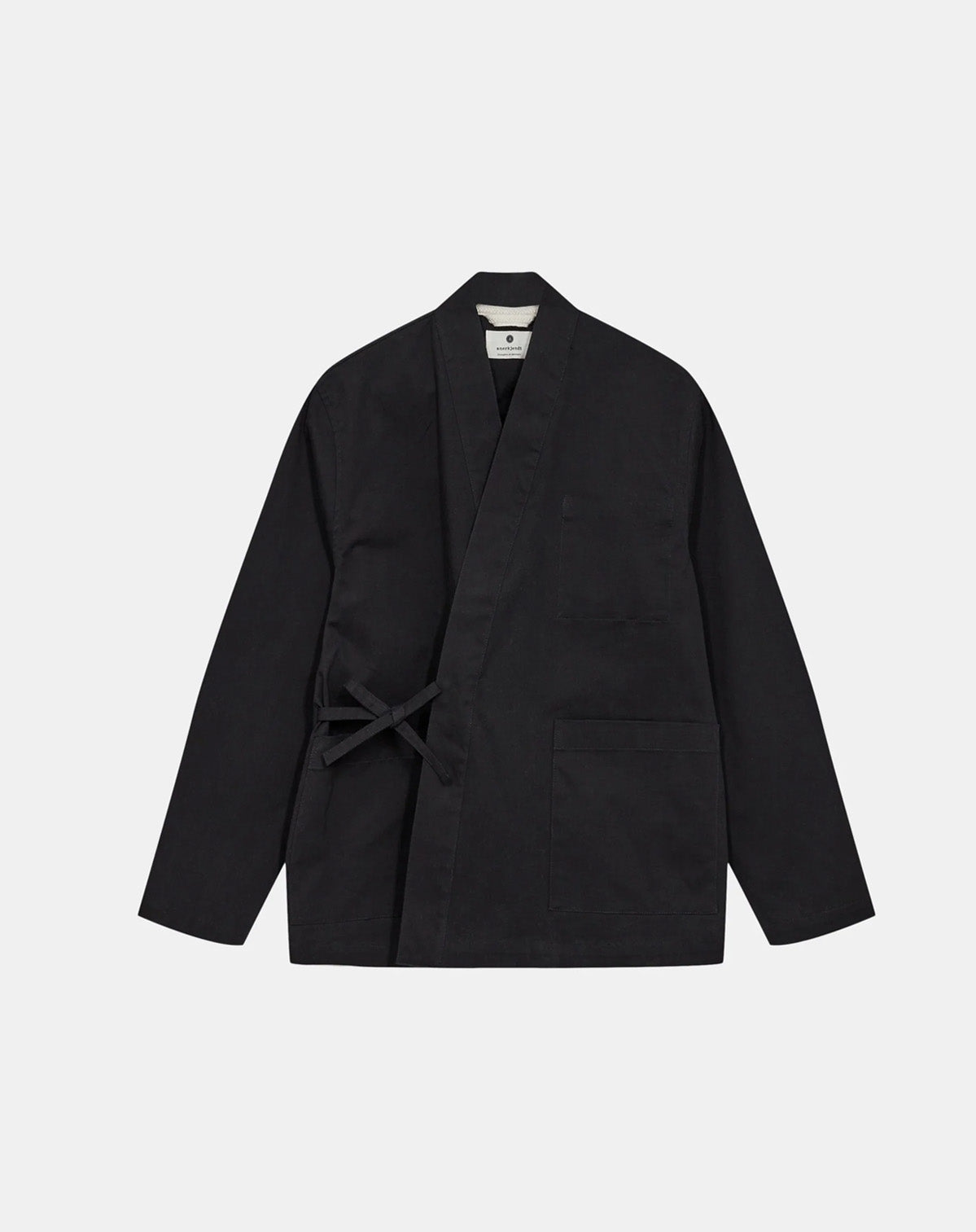 AKJESPER KIMONO OVERSHIRT - Caviar
