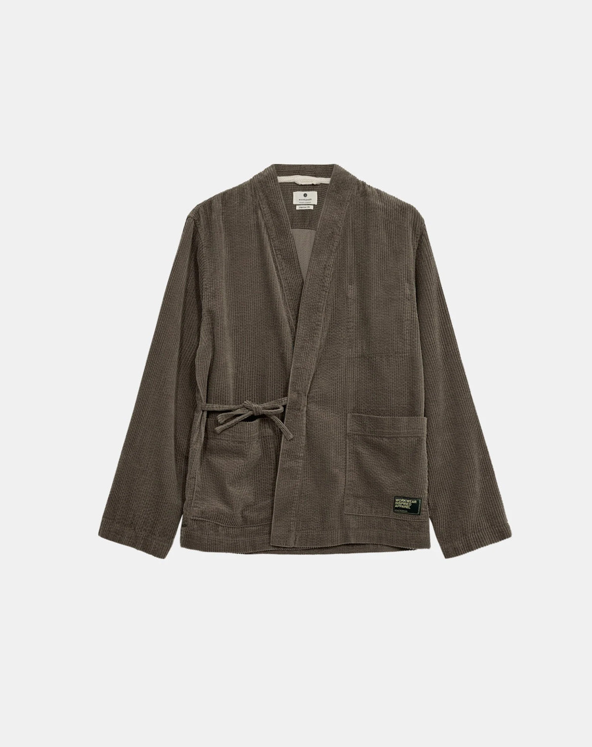 AKJESPER CORD KIMONO - Deep Lichen Green