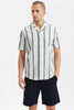 AKLEO STRIPE SS SHIRT - Tofu