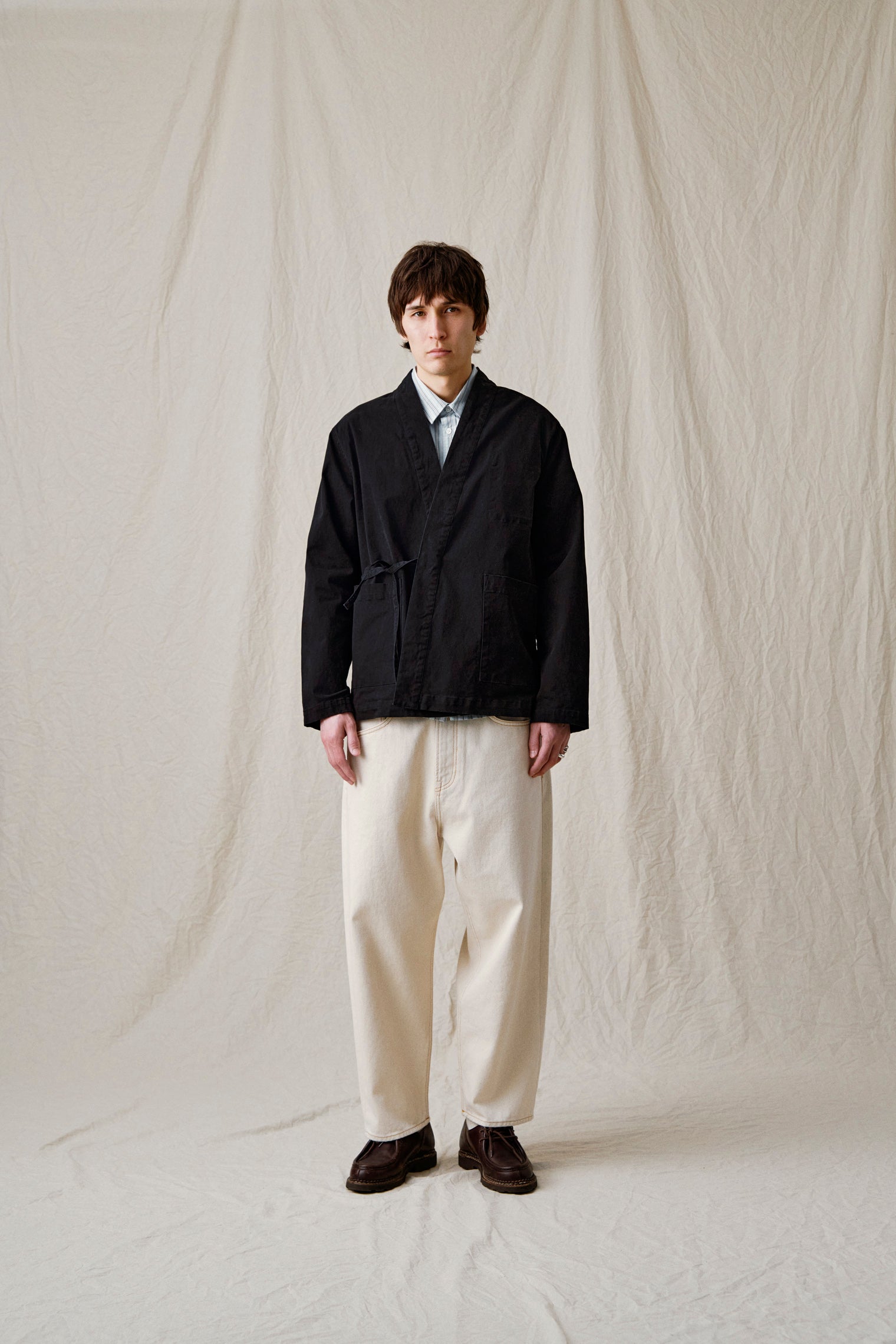 AKJESPER KIMONO OVERSHIRT - Mulch
