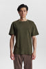 AKKIKKI S/S STRUCTURE TEE - Forest night
