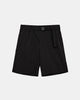 AKJAN TEC GROSGRAIN BELT SHORTS - Caviar