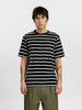 AKKIKKI FROTTE STRIPE TEE - Sky Captain