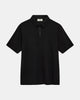 AKKIKKI WAFFLE POLO TEE - Caviar