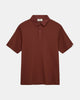 AKKIKKI WAFFLE POLO TEE - Auburn