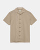 AKLEO S/S COT/LINEN SHIRT - Feather Gray