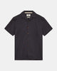AKLEO S/S COT/LINEN SHIRT - Dark Grey