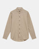 AKLEIF L/S COT/LINEN SHIRT - Feather Gray