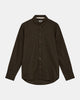 AKLEIF L/S COT/LINEN SHIRT - Forest night